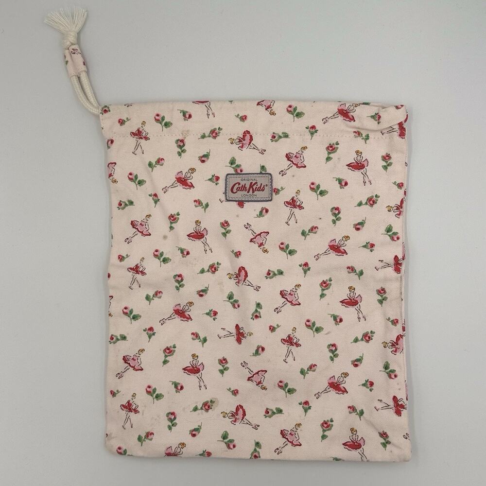 Cath Kids London, Children's Ballerina Drawstring Bag, Light Pink